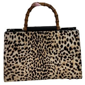 NWT GUCCI PONY SKIN BAMBOO HANDLE SHOPPER🔥🔥